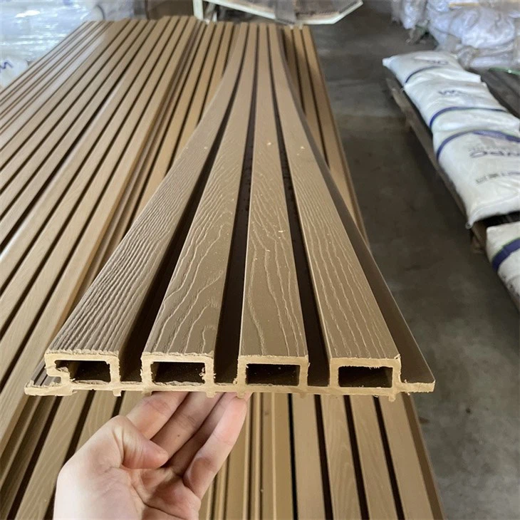 Exterior Wall Cladding WPC Wall Panel Outdoor WPC SLAT PANEL suppliers